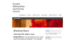 Desktop Screenshot of exodusmcc.org